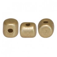 Les perles par Puca® Minos Perlen Light gold mat 00030/01710